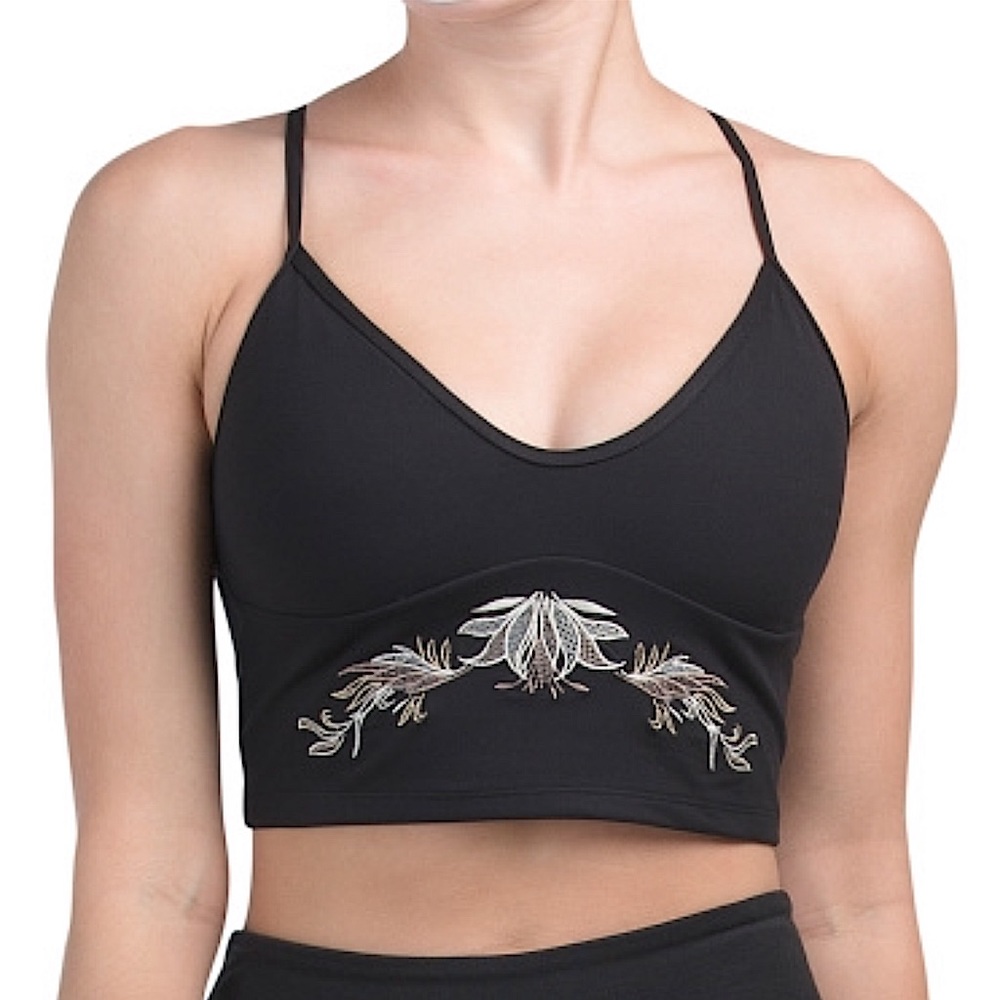 Betsey Johnson Sports Bra Crop Top